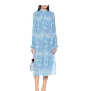 COPY - Ganni Ruffled Pleated Georgette Midi Dress